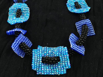 Blue Shapes Necklace