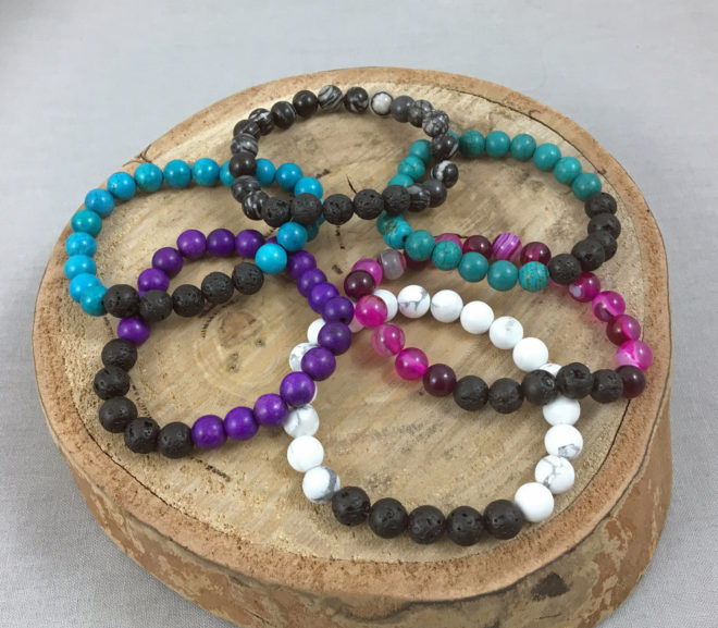 Lava bead bracelets