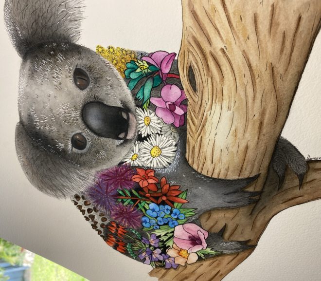 Koala Watercolour Artwork